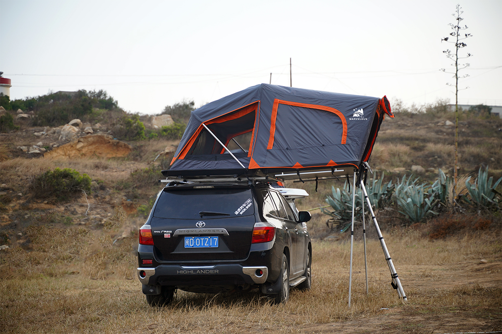 [TX] Tente de toit L800 Marvelous (dark grey/orange, argent sans reling)
