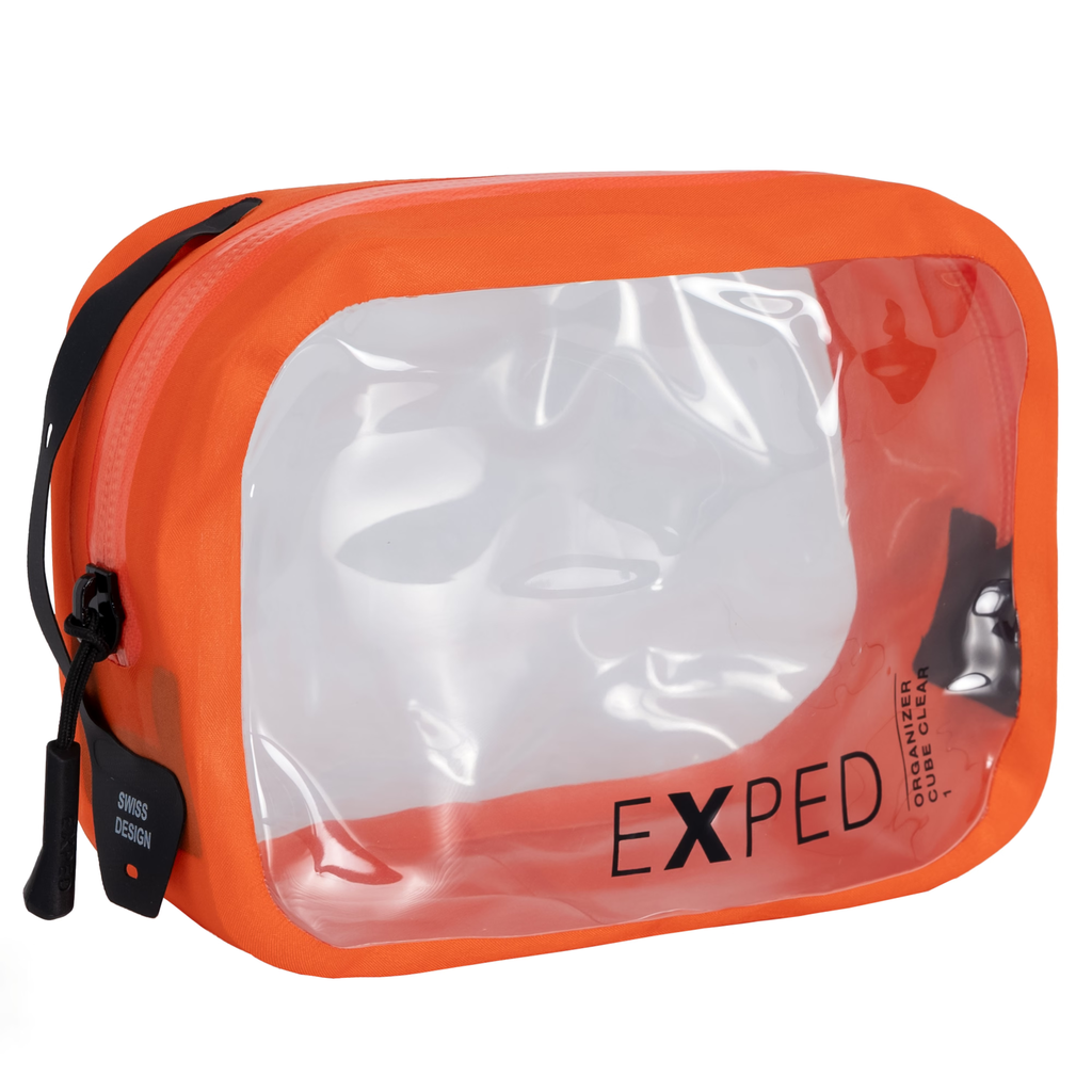 [7640277847354] Sac de rangement Organizer Cube Clear flame 1l Exped