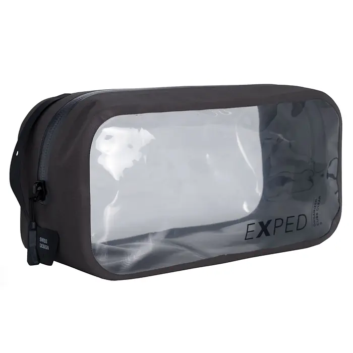 Packsack Organizer Cube Clear charcoal 1l Exped