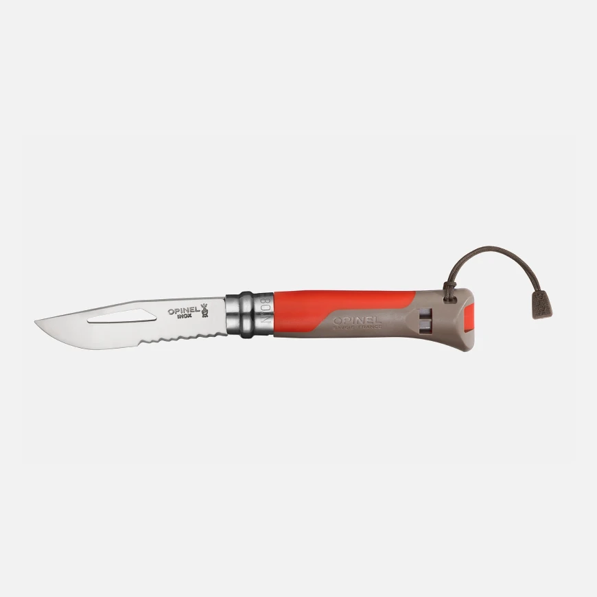 [001714] Couteau N° 08 Outdoor Opinel (red)
